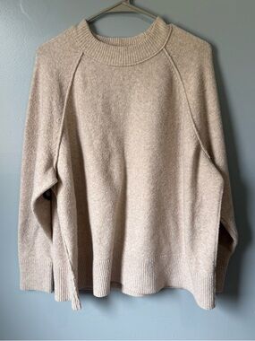 Aerie Tan Bow Sweater Size Medium